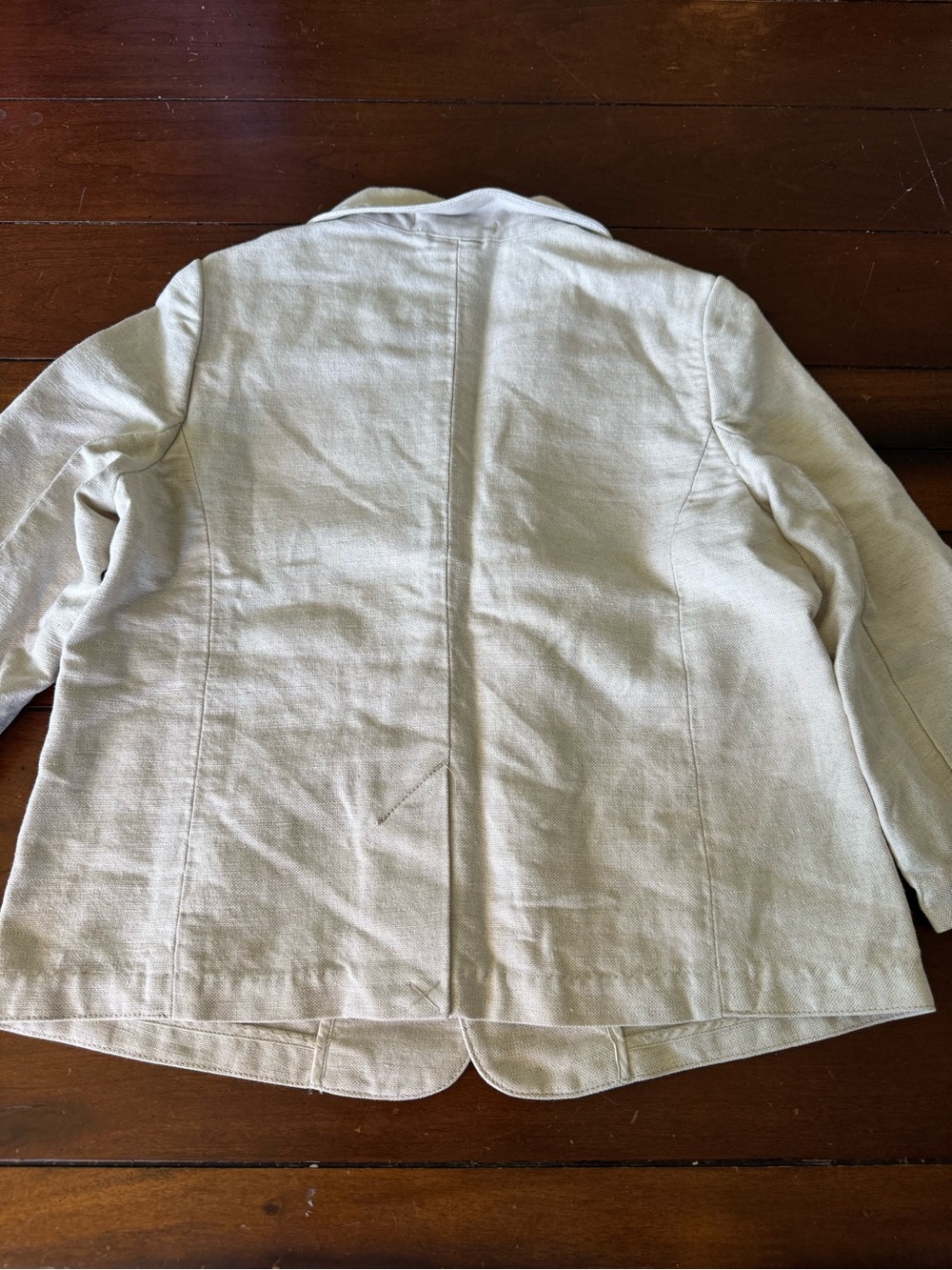 Janie and Jack Linen Cream Jacket - Picture 3 of 3